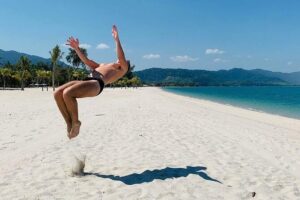 Discover Langkawi Like a local Include Mangrove Tours - Tanjung Rhu: white sand, clear water, and Gua Cherita caves