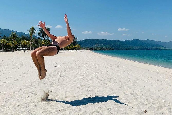 Discover Langkawi Like a local Include Mangrove Tours - Tanjung Rhu: white sand, clear water, and Gua Cherita caves