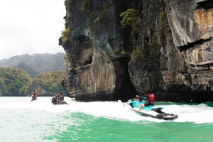 Half Day Guided Jet Ski Tour in Langkawi Island - Getting set up at ZS Water Sports (Pantai Cenang)